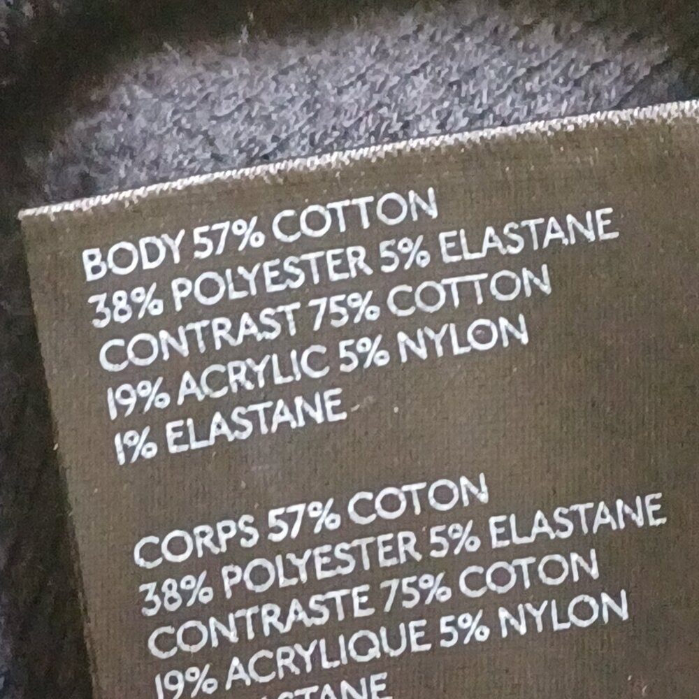 EUC Free People "Switch it Up" Navy Blue Thermal Crochet Knit Top Size Large - Picture 10 of 10